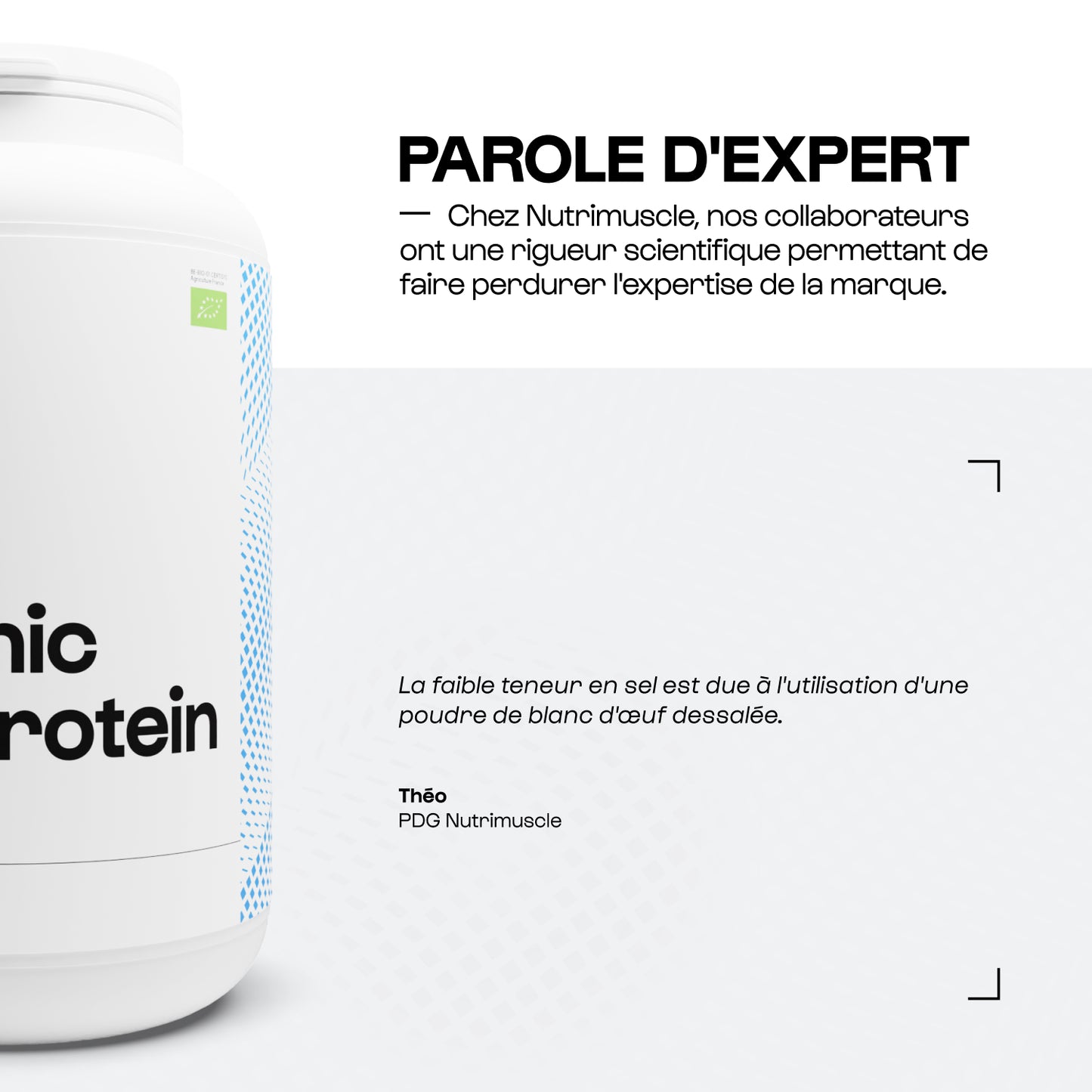 Organisches Eierprotein