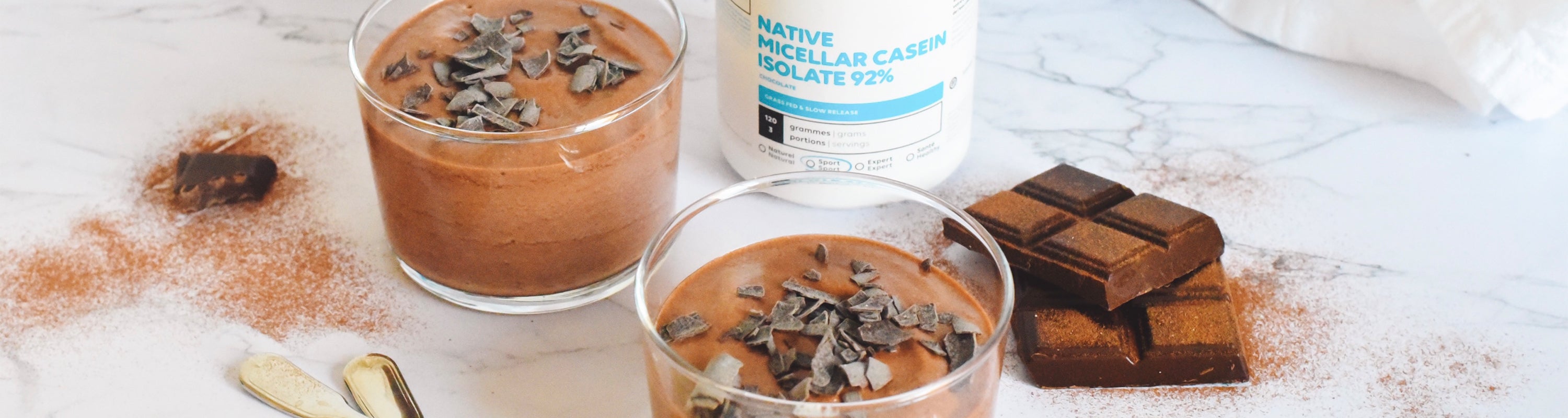 mousse au chocolat protéinée