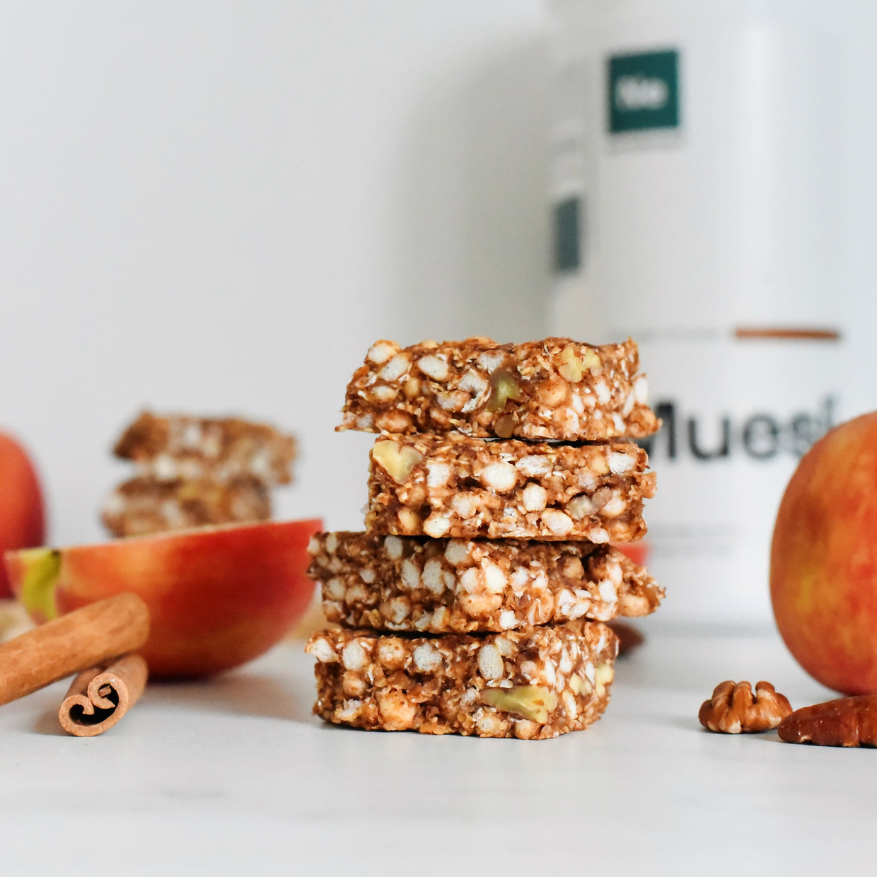 Rezept: Apfel-Zimt-Müsliriegel