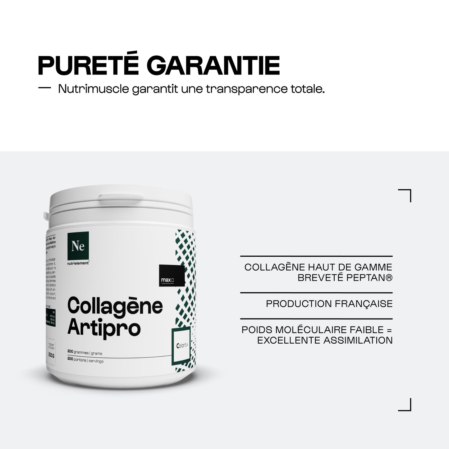 Kollagenpeptidpeptan®ii (Colartix) Pulver