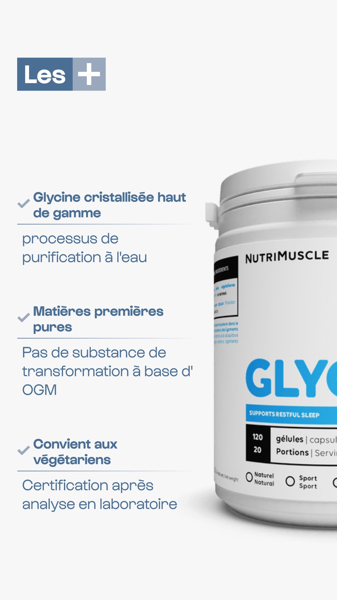 Pulverkristallisierter Glycin