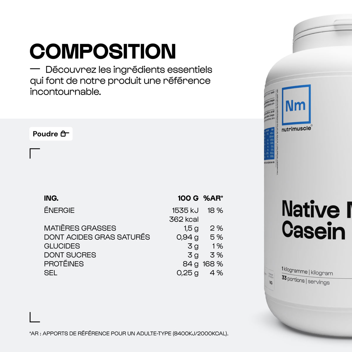 Natives Mizellares Casein-Isolat
