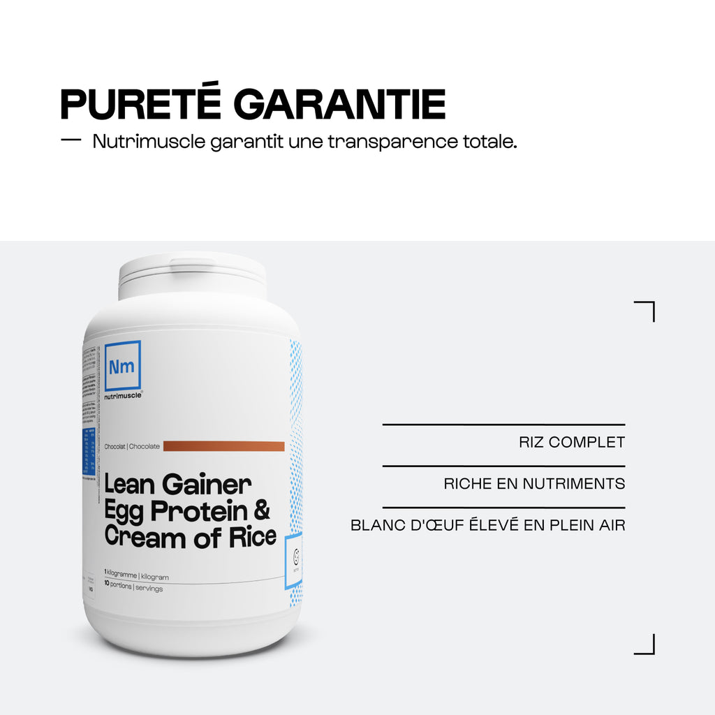 Lean Gainer Reiscreme mit Ei