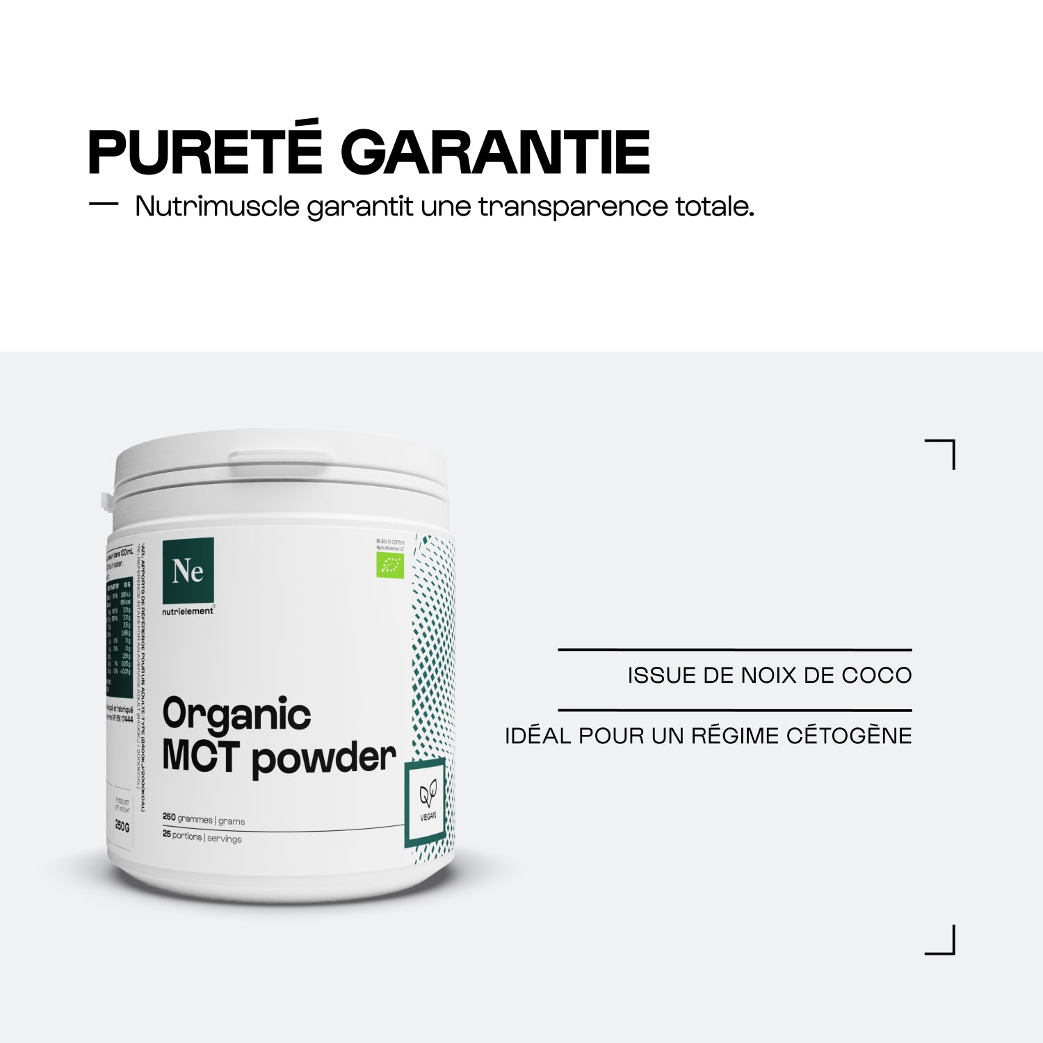MCT organisches Pulver