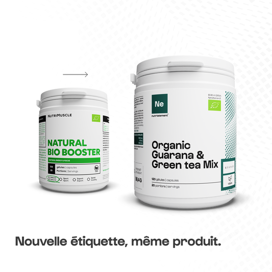 Natural Bio Booster : Mix Guarana & Thé Vert Bio - Booster