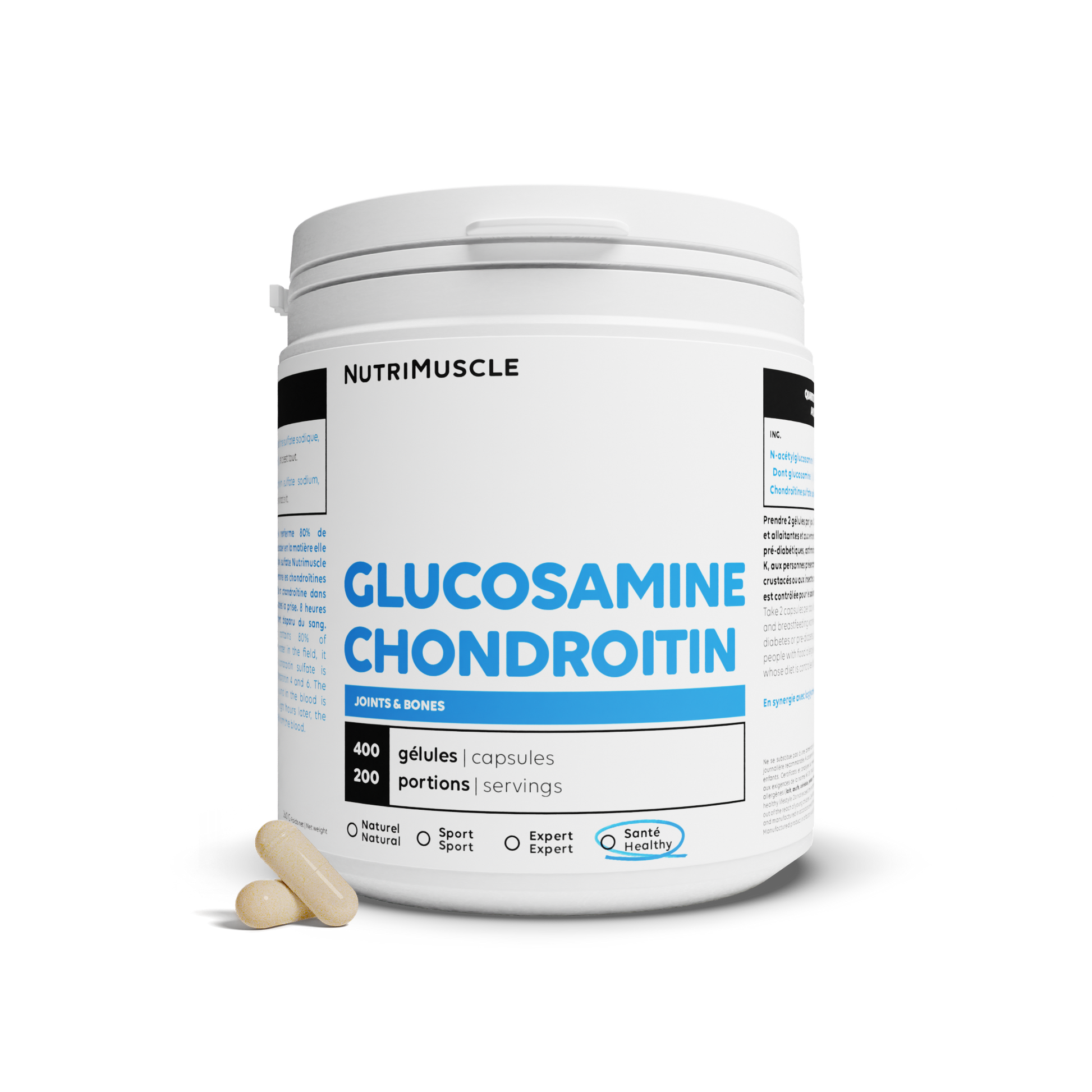 Mischen Sie Glucosamin + Chondroitin in Kapseln