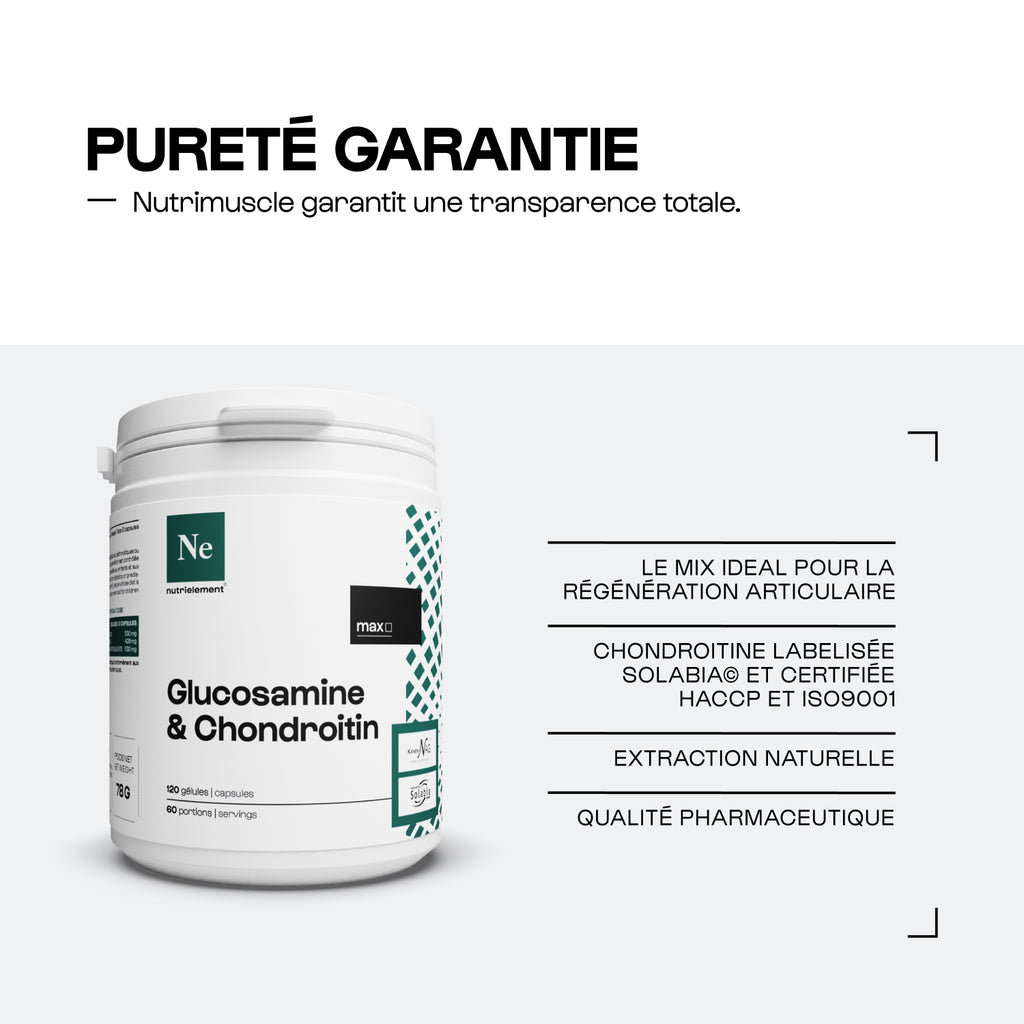 Mischen Sie Glucosamin + Chondroitin in Kapseln