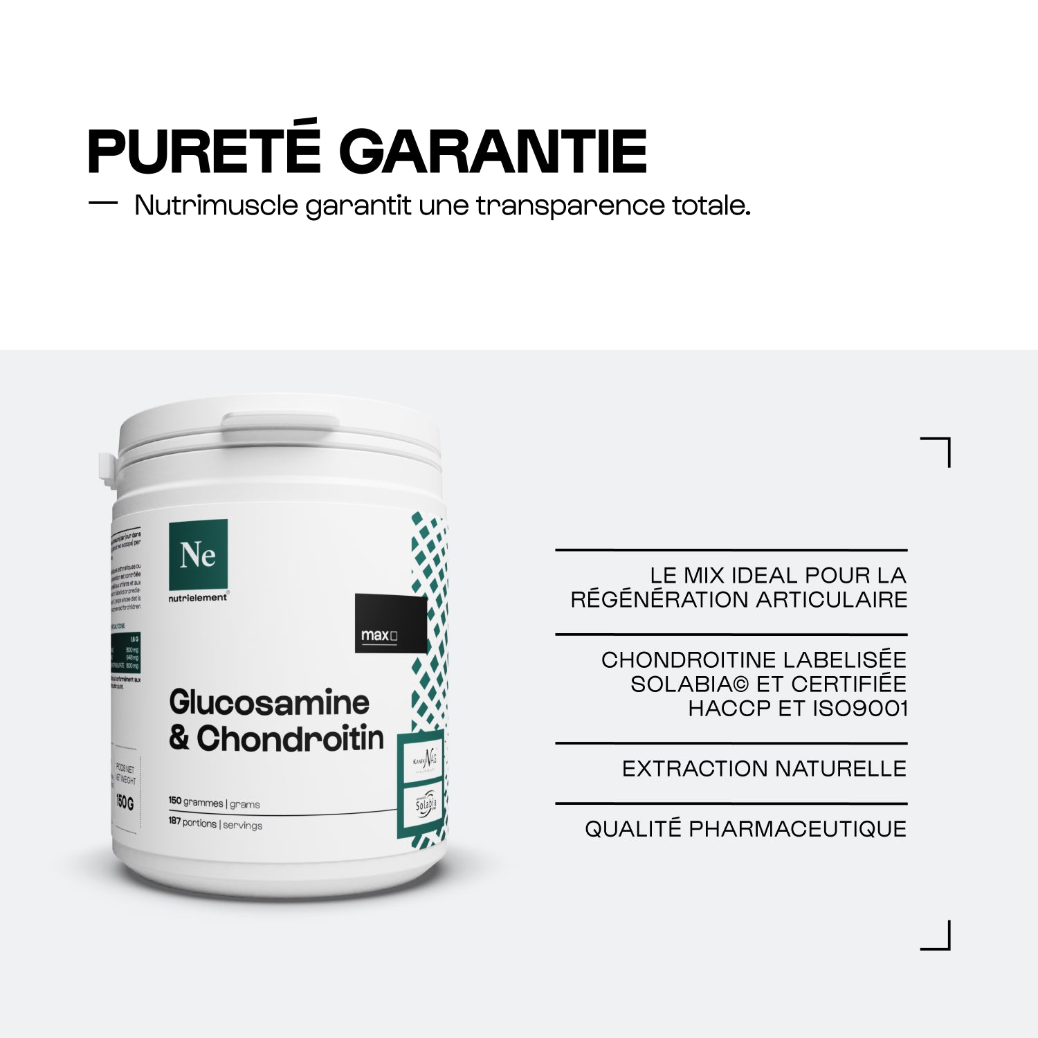 Mix Glucosamine + Chondroïtine en poudre