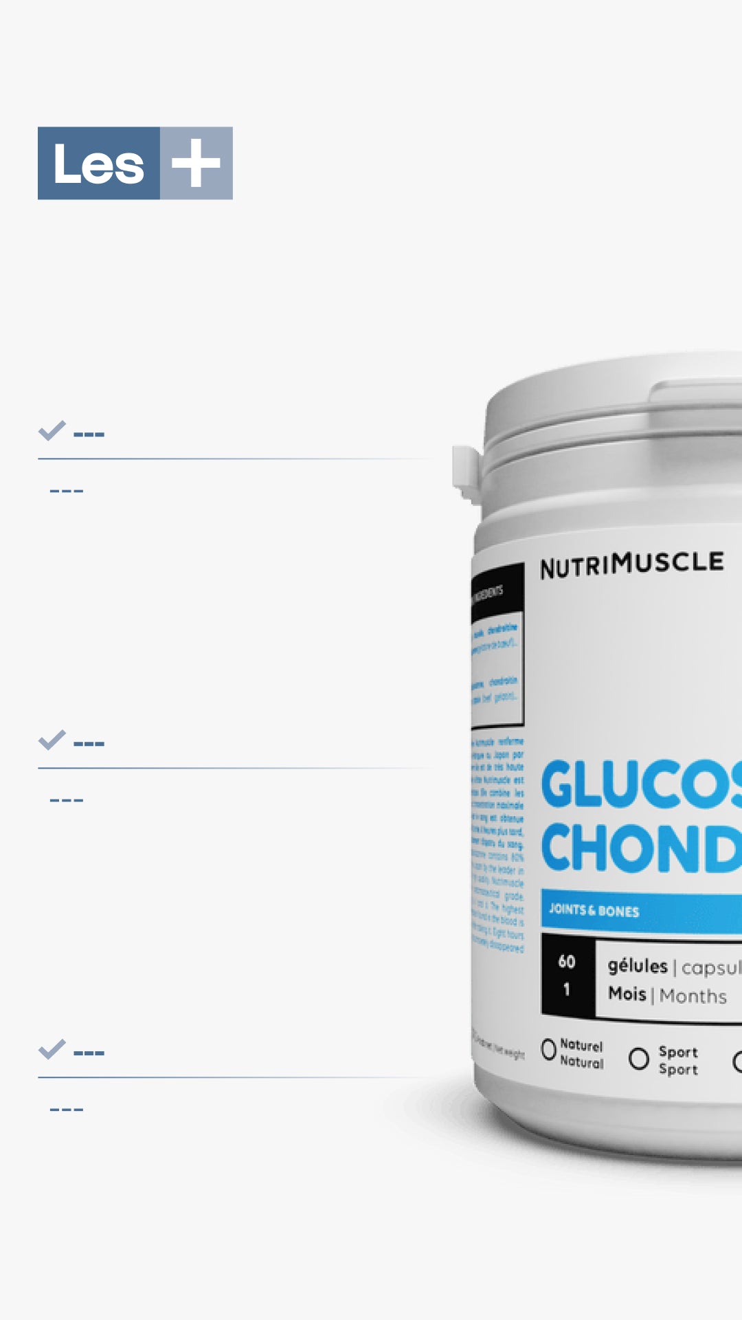 Glucosamin + Chondroitinpulver mischen