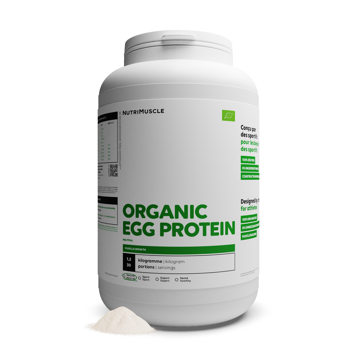 Organisches Eierprotein