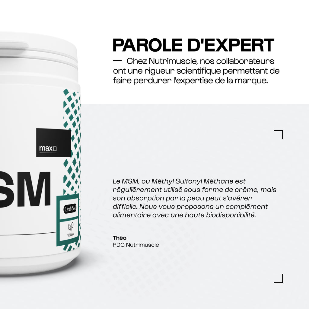 OptiMSM® (MéthylSulfonylMéthane) en gélules