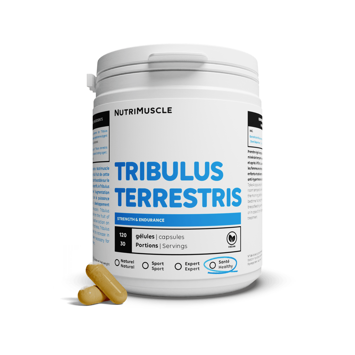Nutrimuscle Plantes 120 gélules Tribulus Terrestris