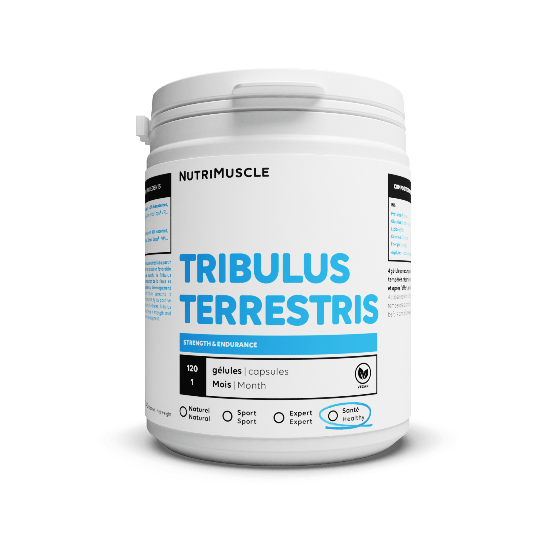Nutrimuscle Plantes Gélules / 120 gélules Tribulus Terrestris